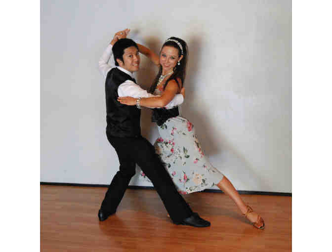 Sophia in Sapphire: Introductory Ballroom Dance Experience for Two