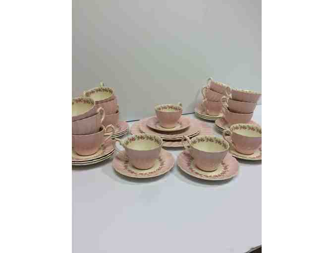 Petite 6174  by Myott Staffordshire Tea Cup set with 3 serving plates