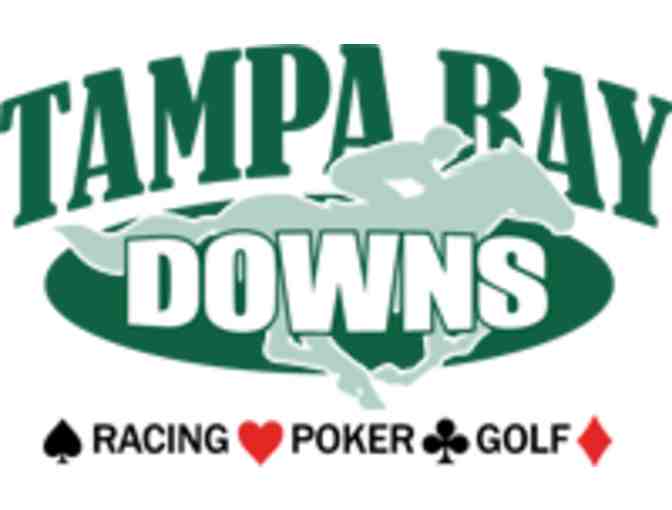 Tampa Bay Downs; lunch, clubhouse admission and racing programs
