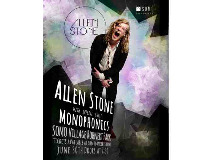 Allen Stone Tickets at SOMA Village Event Center in Rohnert Park, California