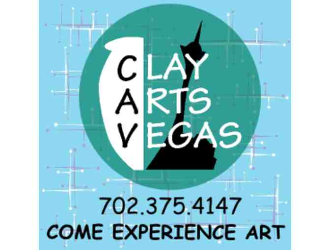 Clay Arts Vegas: Raku Egyptian inspired vase