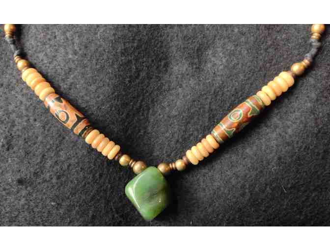 One-of-a-Kind Necklace with Big Sur Jade