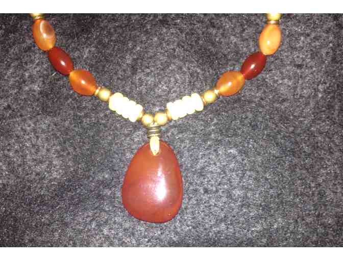 One-of-a-Kind Necklace with Carnelian Stone