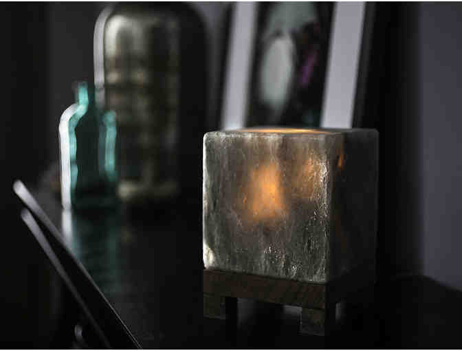 Solay Wellness: Zen Cube Himalayan Salt Lamp Set in Grey