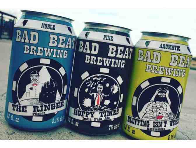 Bad Beat Brewing: Gift Basket with a Case of Signature Beer and Beer Glasses