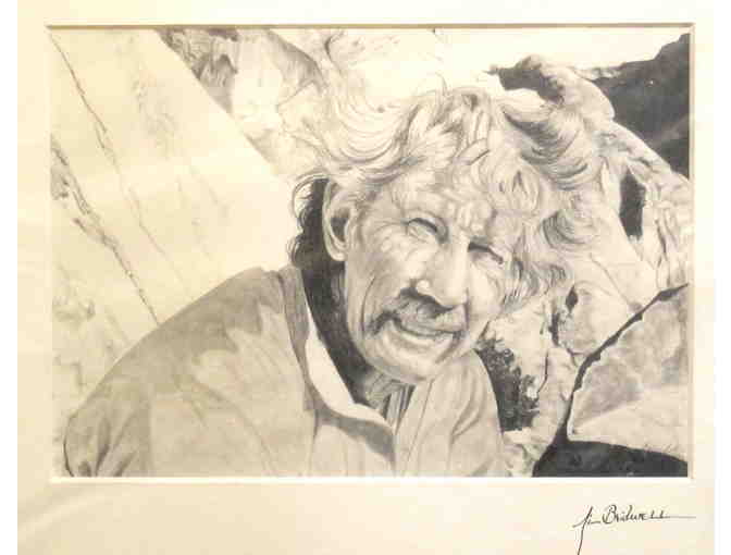 Autographed Sketch of Jim Bridwell