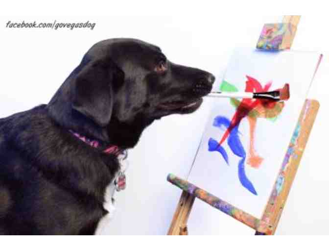 No Kill Las Vegas: Doggie Gift Basket and Painting by ARBOR the Dog