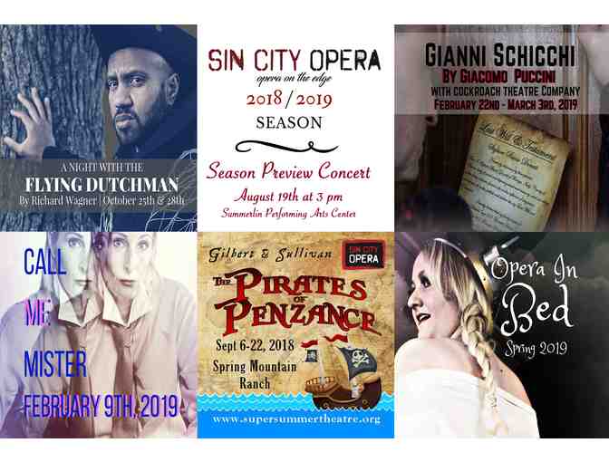 Sin City Opera: 2 VIP Season Tickets