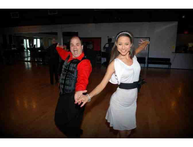 Sophia in Sapphire: Introductory Ballroom Dance Experience for Two