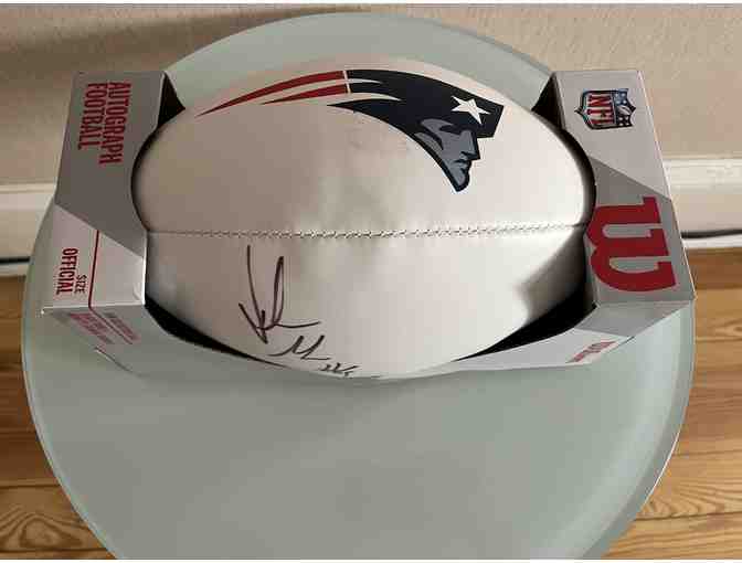 Patriots #69 Shaquille Mason Signed Football with Certificate of Authenticity