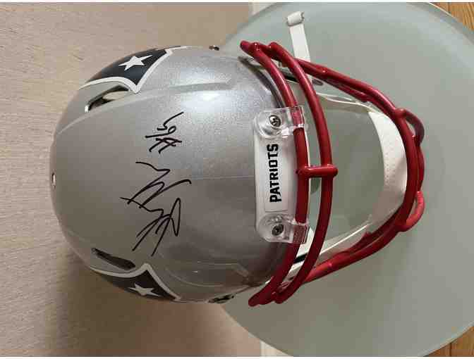 Patriots #69 Shaquille Mason Signed Helmet with Certificate of Authenticity