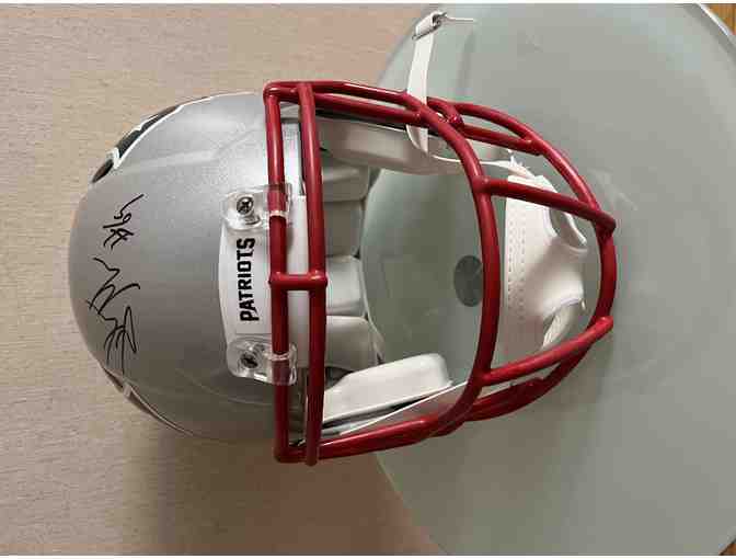 Patriots #69 Shaquille Mason Signed Helmet with Certificate of Authenticity