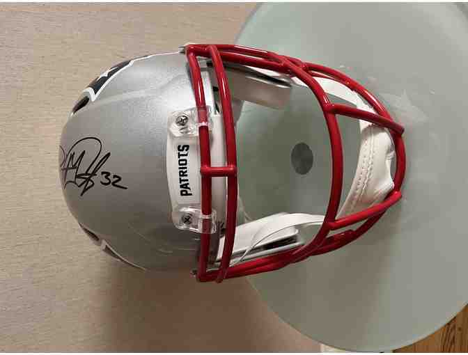 Patriots #32 Devin McCourty Signed Helmet with Certificate of Authenticity