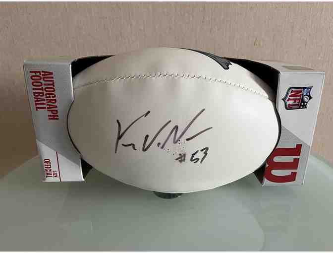 Patriots #53 Kyle Van Noy Signed Football with Certificate of Authenticity