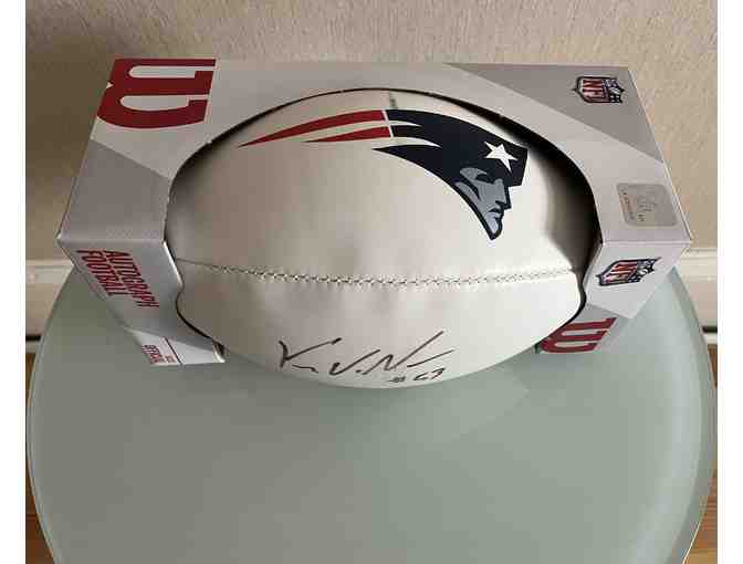 Patriots #53 Kyle Van Noy Signed Football with Certificate of Authenticity