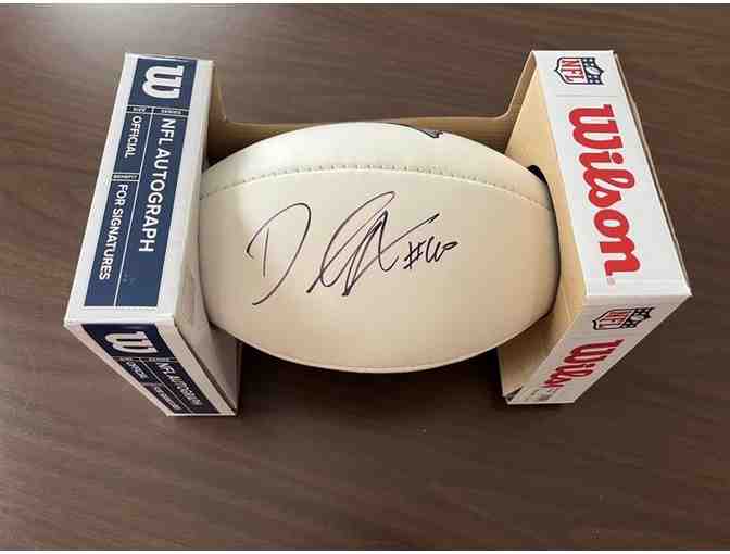 Patriots #60 David Andrews Signed Football with Certificate of Authenticity