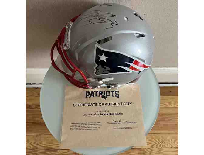 Patriots #93 Lawrence Guy Signed Helmet with Certificate of Authenticity