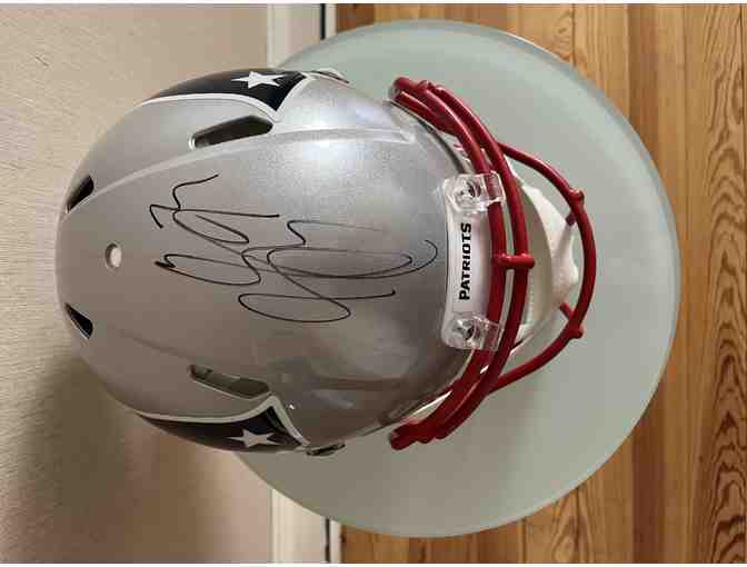 Patriots #93 Lawrence Guy Signed Helmet with Certificate of Authenticity