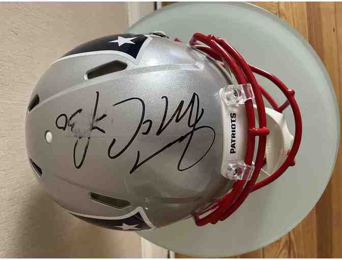 Patriots #30 Jason McCourty Signed Helmet with Certificate of Authenticity