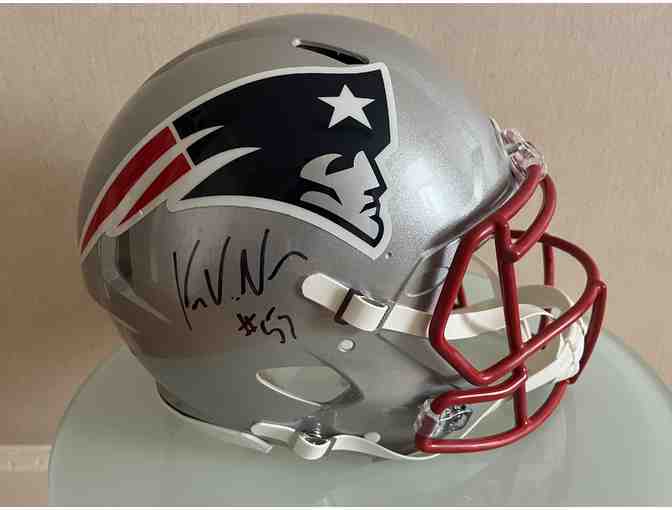 Patriots #53 Kyle Van Noy Signed Helmet with Certificate of Authenticity