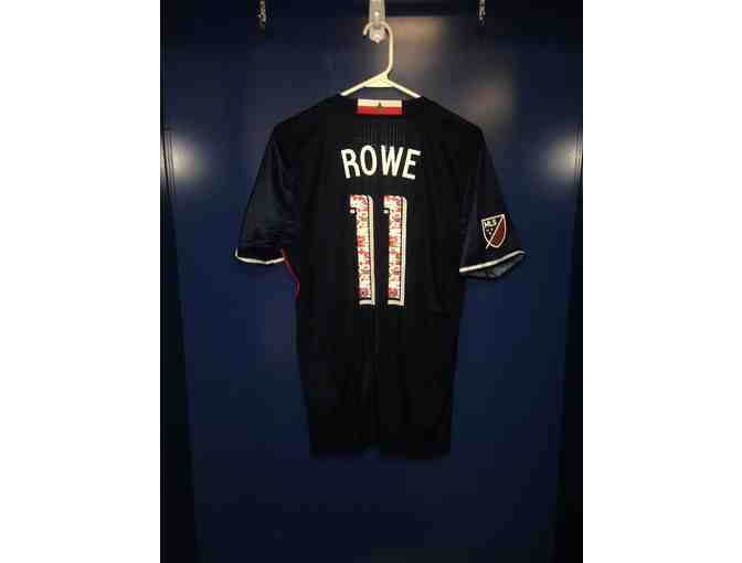 Kelyn Rowe Game-Worn, Autographed Revolution Jersey w/Camouflage Numbers