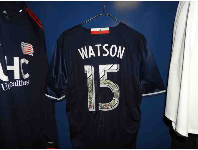 Signed, Game-Worn Je-Vaughn Watson Commemorative Salute to Heroes Jersey