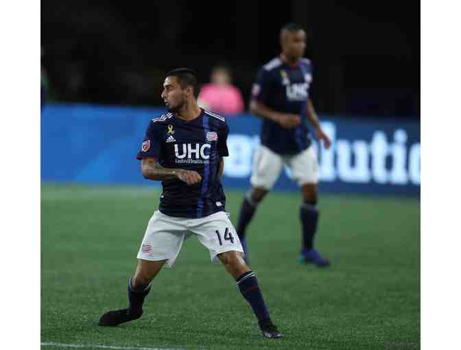 Game-Worn, Autographed Diego Fagundez Kick Childhood Cancer Jersey