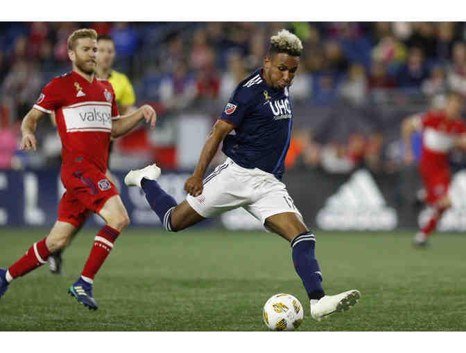 Game-Worn, Autographed Juan Agudelo Kick Childhood Cancer Jersey