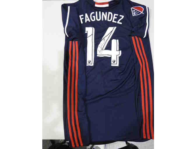 Diego Fagundez Autographed Primary Jersey