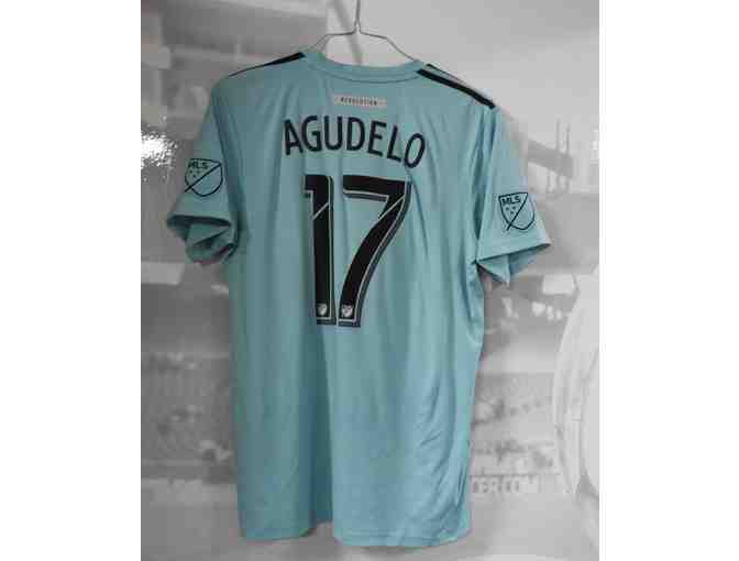 Juan Agudelo Game-Worn New England Revolution Parley Jersey