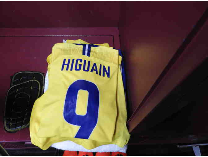 Gonzalo Higuain Game-Worn Final Whistle on Hate Jersey