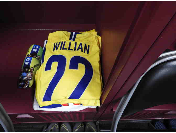 Willian Game-Worn Final Whistle on Hate Jersey