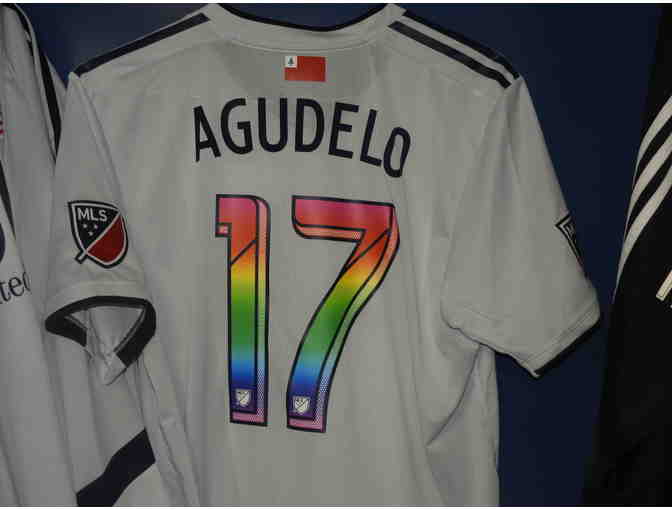 Juan Agudelo Autographed Revolution Pride Night Jersey