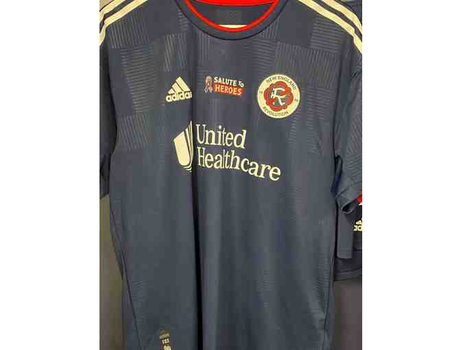Dave Romney Signed Salute to Heroes New England Revolution Jersey