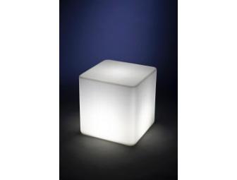 Illuminated planter or stool by Rotoluxe