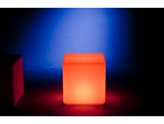 Illuminated planter or stool by Rotoluxe