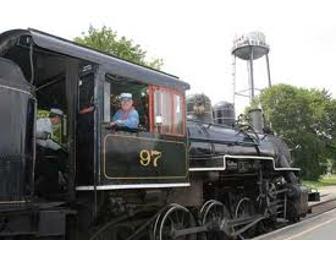 2 ADULT, 2 CHILDREN PASSES FOR ESSEX STEAM TRAIN AND RIVERBOAT