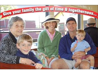 2 ADULT, 2 CHILDREN PASSES FOR ESSEX STEAM TRAIN AND RIVERBOAT