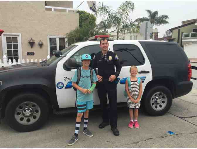 Newport Police Department Children Police Ride to School + Donuts