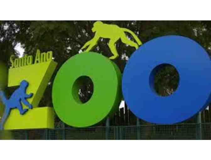 Santa Ana Zoo - Guest Pass for 4 & Carousel Rides