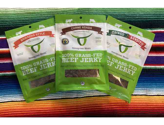 Homegrown Meats - (3) Kinds of Beef Jerky (15 bags!)