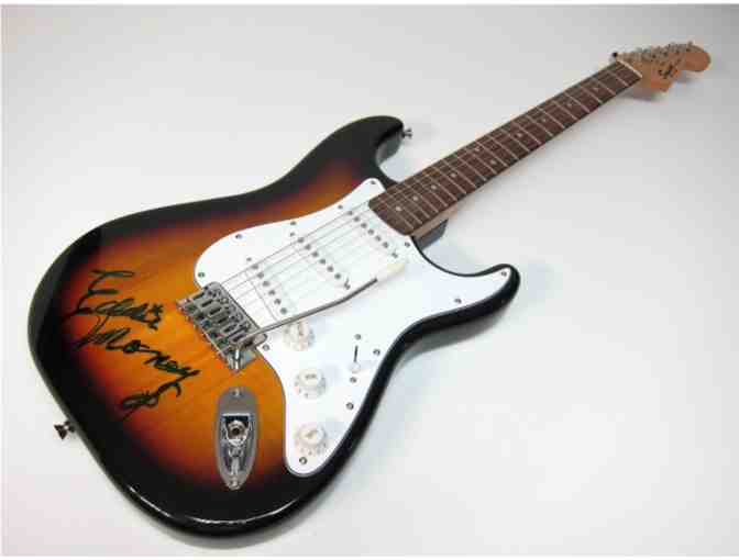 Hand-signed Guitar by Eddie Money - Fender Squire Stratocaster electric guitar