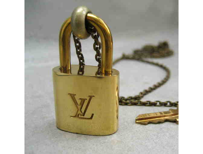Vintage Louis Vuitton Padlock Necklace