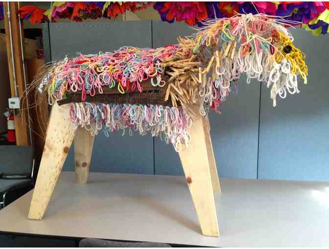 'Year of the Horse, 2014' Celebration Sculpture by Elementary Students - Rubber Bands