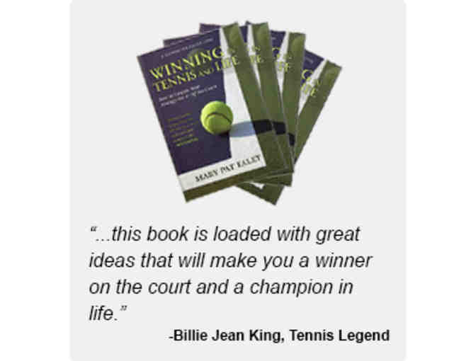 1 hour tennis lesson with Mary Pat Faley at the Riviera Club plus signed copy of her book