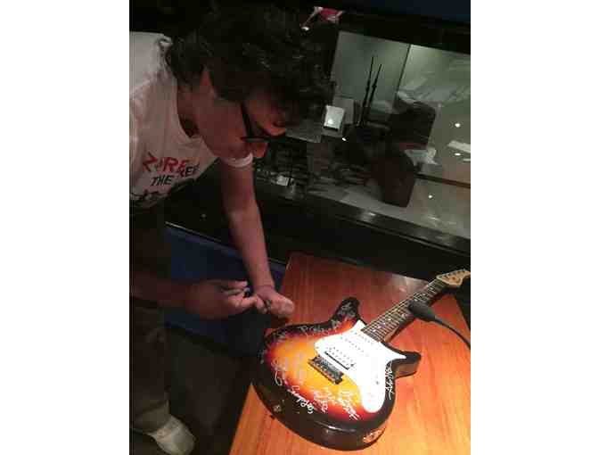 Rogue Rocketeer Guitar Signed by Weird Al Yankovic & cast & creators of Milo Murphy's Law!