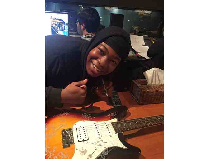 Rogue Rocketeer Guitar Signed by Weird Al Yankovic & cast & creators of Milo Murphy's Law!