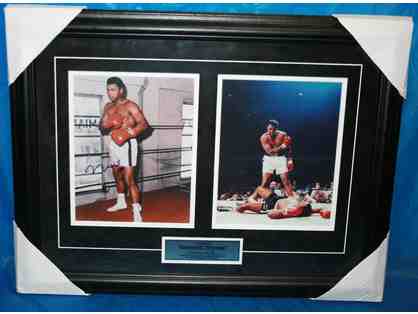 Muhammad Ali Photographs -Autographed and Framed Wall Hanging