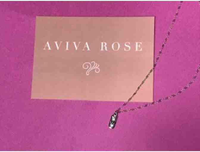 Aviva Rose Sterling Silver Necklace with Bee Charm
