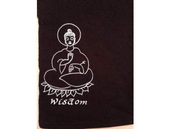 Yoga Pants- 'Wisdom Buddha' (size M)